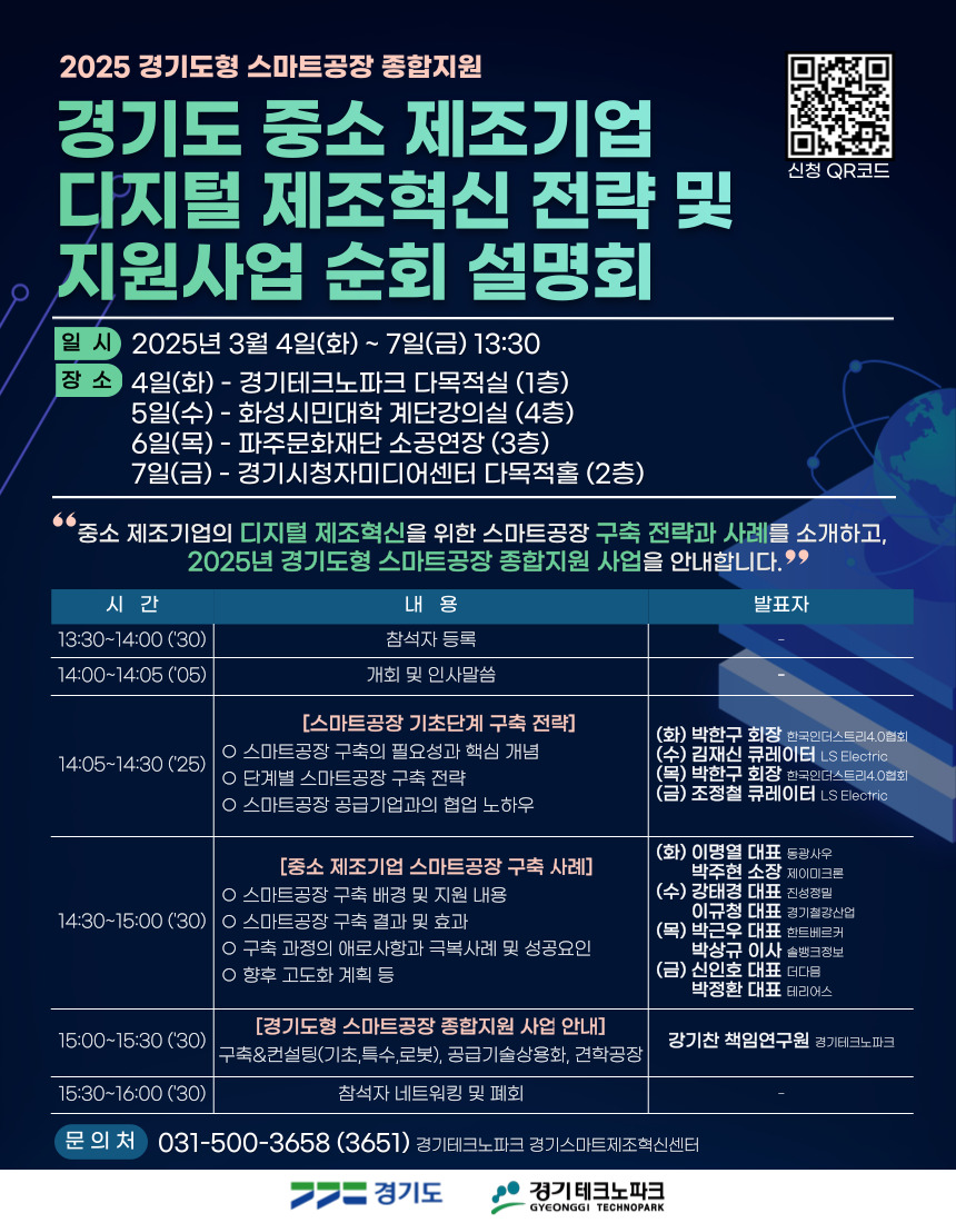 「2025년 경기도형 스마트공장 종합지원사업」 안내 이미지 1 - 본문에 자세한설명을 제공합니다.