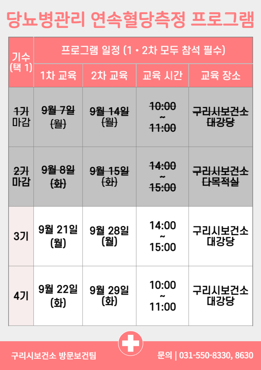 당뇨병관리 연속혈당측정 프로그램 하반기 참여자 모집 안내 (상반기 참여자 신청불가) 이미지 2 - 본문에 자세한설명을 제공합니다.