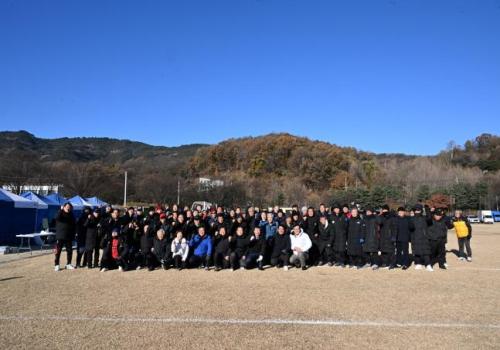 백경현 구리시장, 경기북부 4개시 70대 시 대표 축구대회 격려 이미지