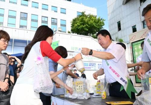 농협 구리시지부, 구리시청에서 아침밥 먹기 캠페인 실시 이미지