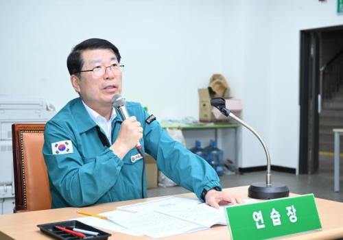 백경현 구리시장, 을지연습 관련 전시현안과제 토의 참석 이미지