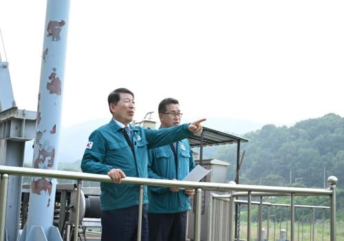 구리시, 아천빗물펌프장 현장점검 이미지