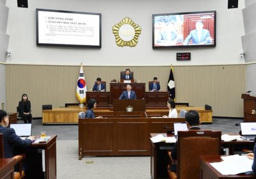 구리시의회 제350회 정례회-시정질문답변 이미지