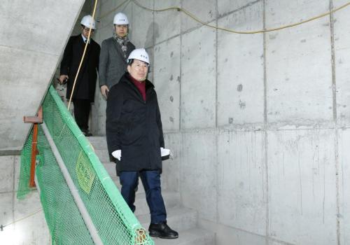 구리시,  교문1동 행정복지센터 건립 현장 방문 이미지