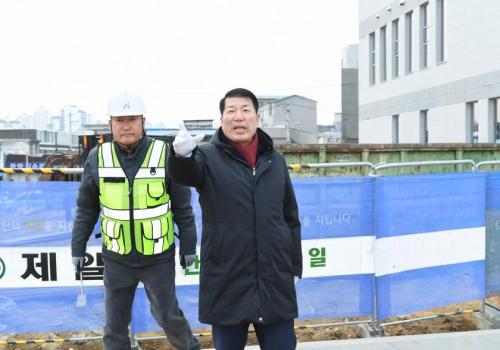 구리시, 수택1동 행정복지센터 건립 현장 방문 이미지