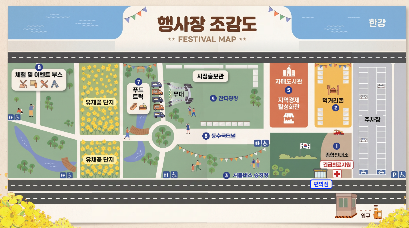 (홍보) 2026 구리 유채꽃 축제 이미지 2 - 본문에 자세한설명을 제공합니다.
