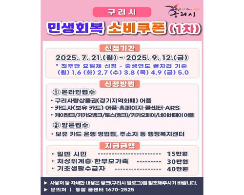 민생회복 소비쿠폰(1차) 신청안... 이미지