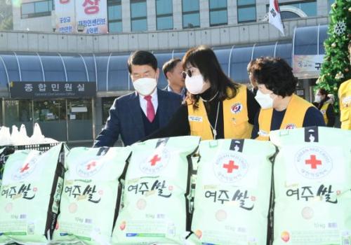 백경현 구리시장, 설맞이 행복한 희망나눔 전달식 참석 이미지
