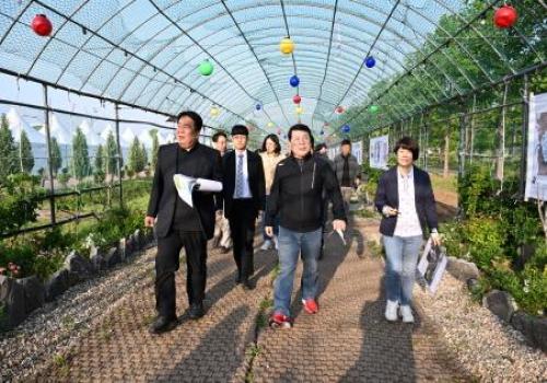 백경현 구리시장, ‘구리유채꽃 한강예술제’개최 앞두고 현장 점검 나서 이미지