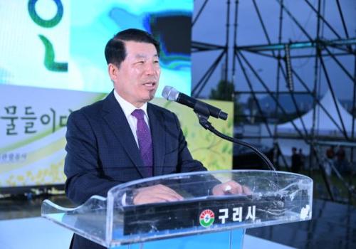 2023 구리 유채꽃 한강예술제, 사람꽃 만발 이미지