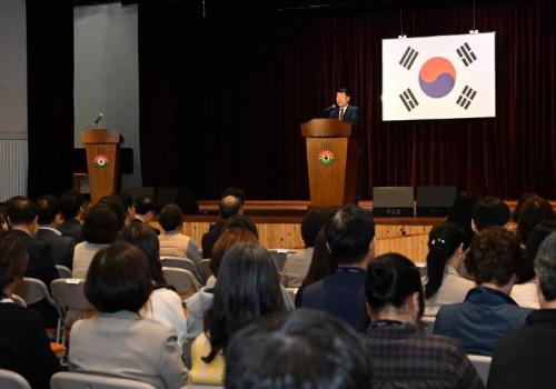 구리시청 11월 월례조회 이미지
