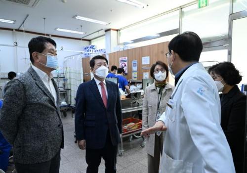 백경현 구리시장, 지역응급의료기관 현장 찾아 의료진 격려하고 의료공백 최소화 당부 이미지