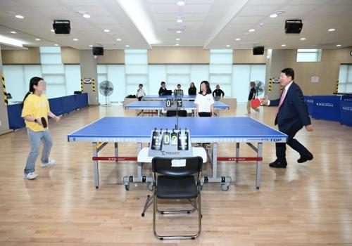 민선8기 완료 공약사업 현장방문(갈매 공공체육시설 조기완공) 이미지