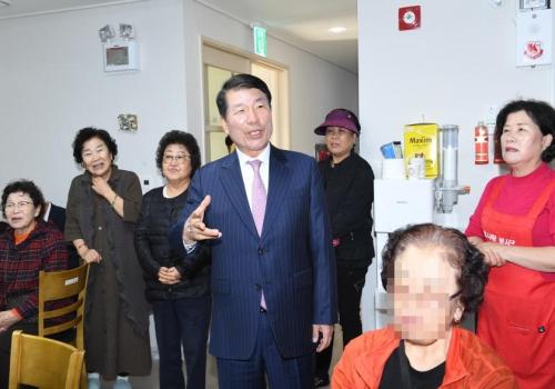 효사랑봉사대 김밥봉사활동 격려 이미지