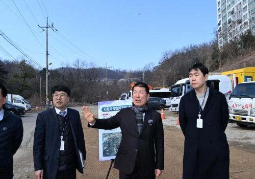 구리시청사 부설주차장 주가 조성 현장 점검 이미지
