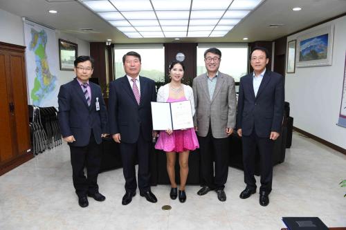 국악가수 정소라 구리시홍보대사 위촉 이미지