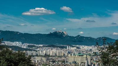 망우묘역에서 본 서울방향 이미지