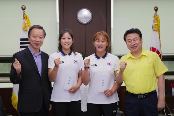 ‘제18회 아시안게임’ 출전 구리시 카누부 격려 이미지