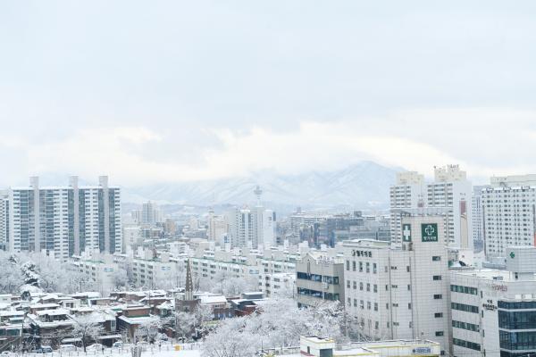 구리시청에 첫눈 오던 날 이미지