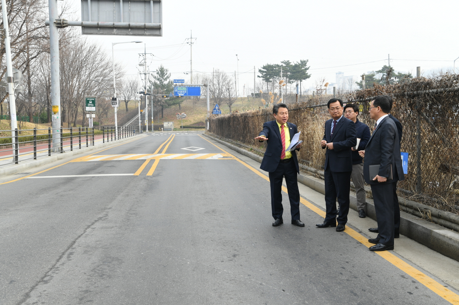 수택고등학교 앞 도로시설 점검 이미지 5 - 본문에 자세한설명을 제공합니다.
