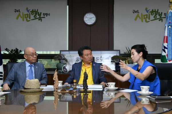 축복봉사단 위생용품 전달 이미지