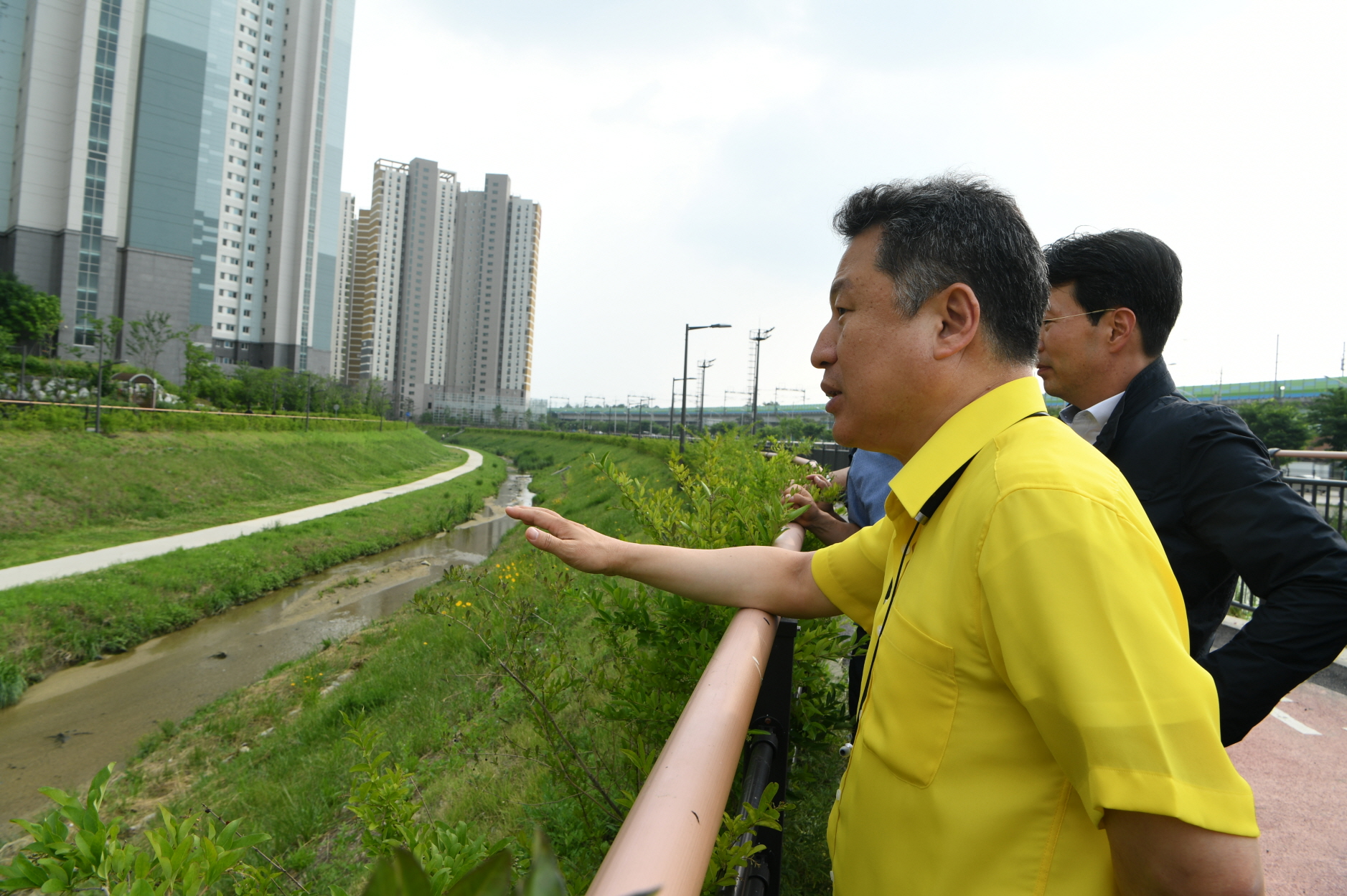 갈매지구 저류지 현장 확인 이미지 2 - 본문에 자세한설명을 제공합니다.