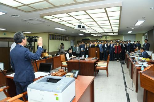 구리시의회 행정사무감사 실시 이미지