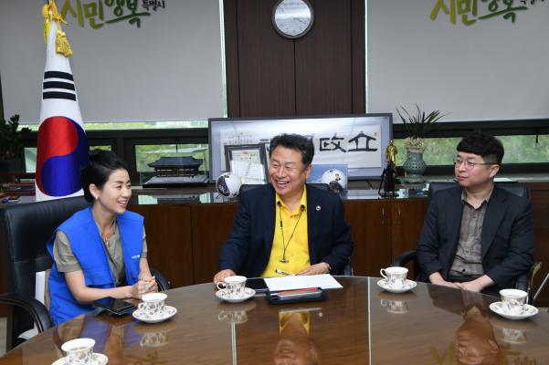 자동심장충격기(AED) 후원 기증식 이미지