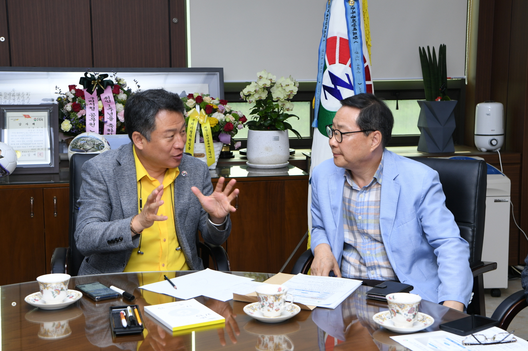 구리시아파트입주자연합회 회장님과 간담회 이미지 3 - 본문에 자세한설명을 제공합니다.