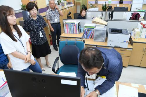 안승남 시장님 수택3동행정복지센터 방문 이미지