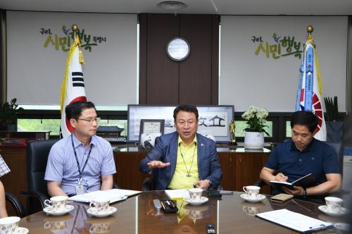 안승남 시장과 배드민턴 양지클럽과의 간담회 이미지