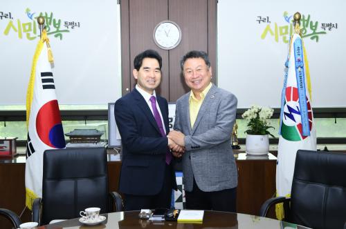 신임 구리소방서장 방문 이미지