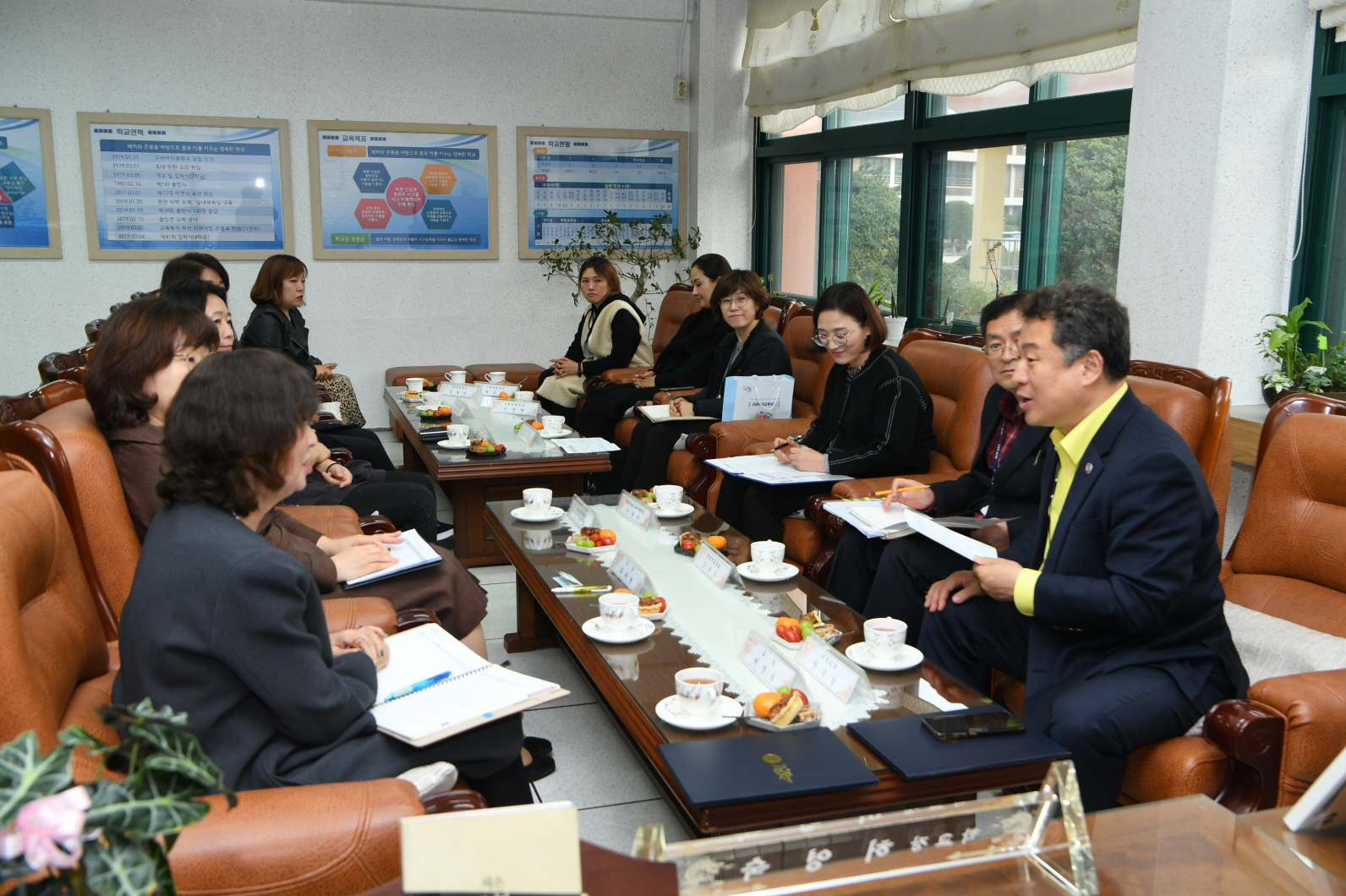 2019 학교방문 및 학교장과의 간담회 - 구리여자중학교 이미지 6 - 본문에 자세한설명을 제공합니다.