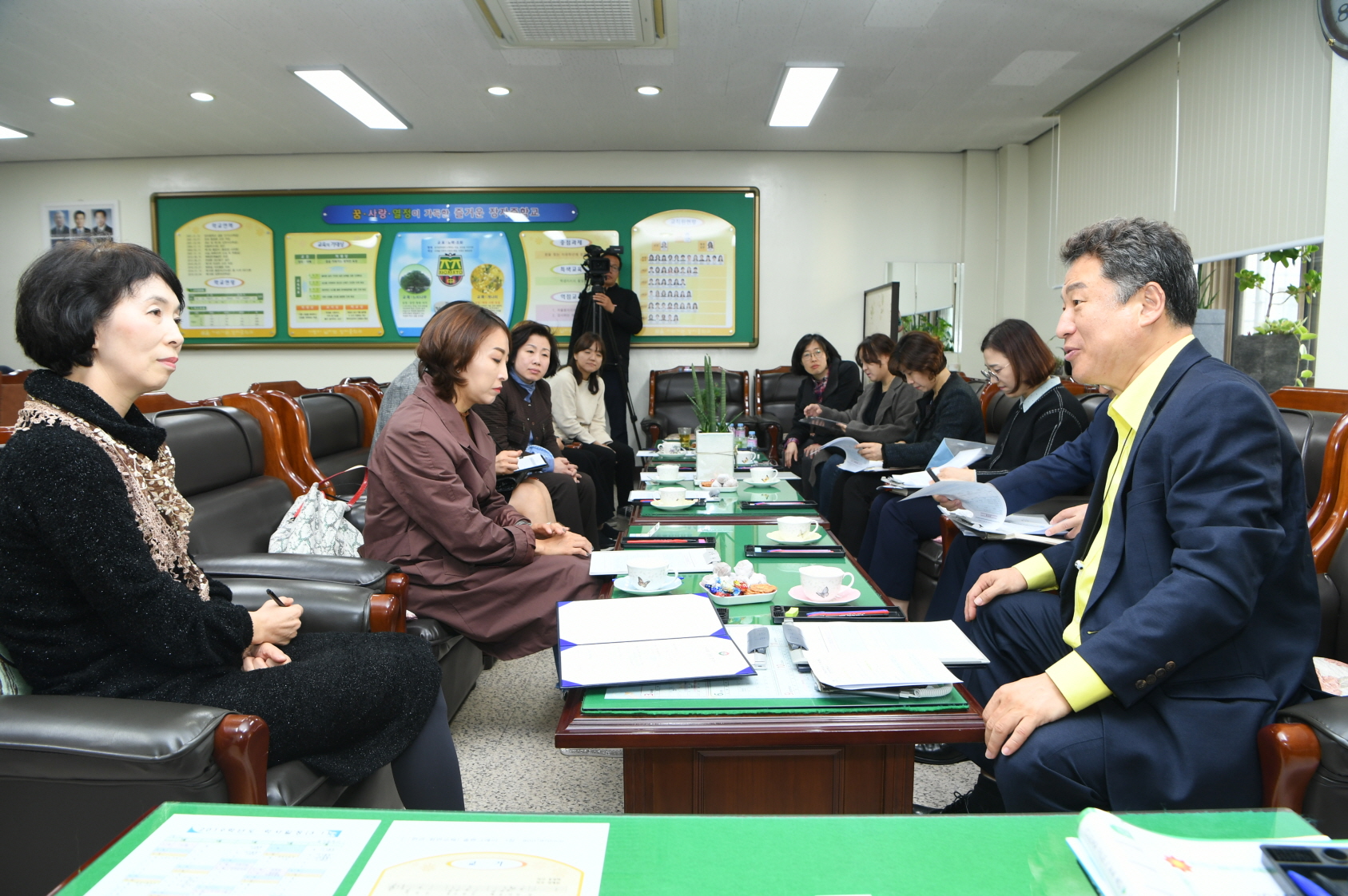 2019 학교방문 및 학교장과의 간담회 - 장자중학교 이미지 9 - 본문에 자세한설명을 제공합니다.