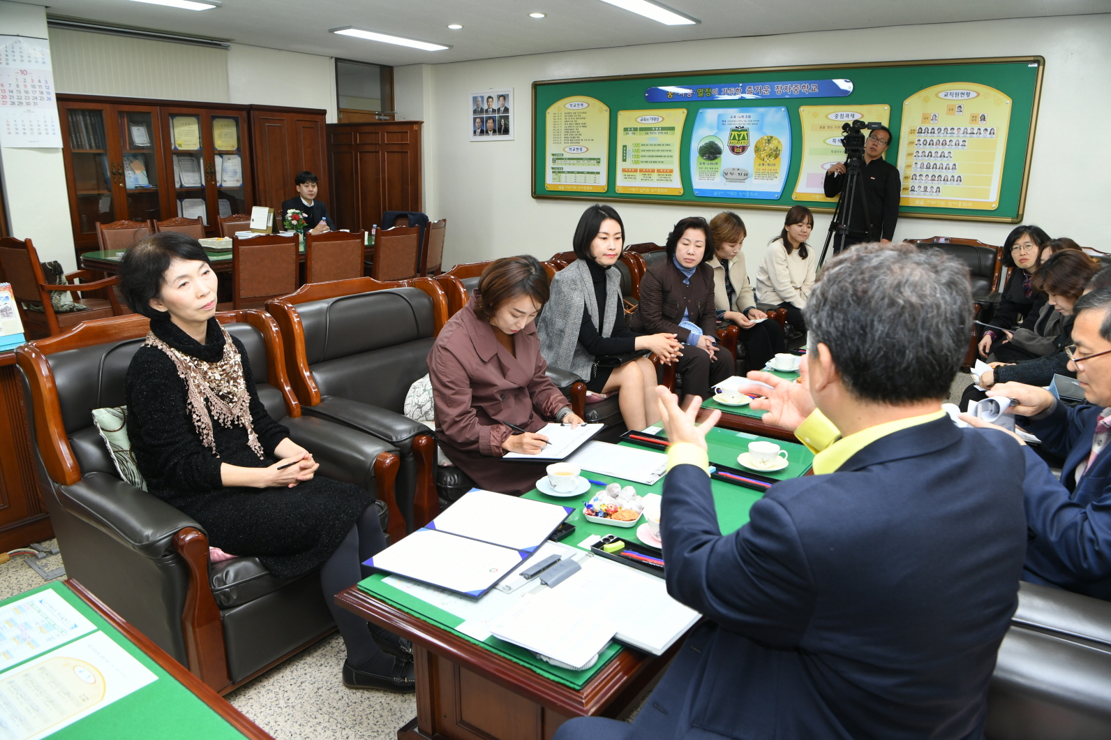 2019 학교방문 및 학교장과의 간담회 - 장자중학교 이미지 7 - 본문에 자세한설명을 제공합니다.