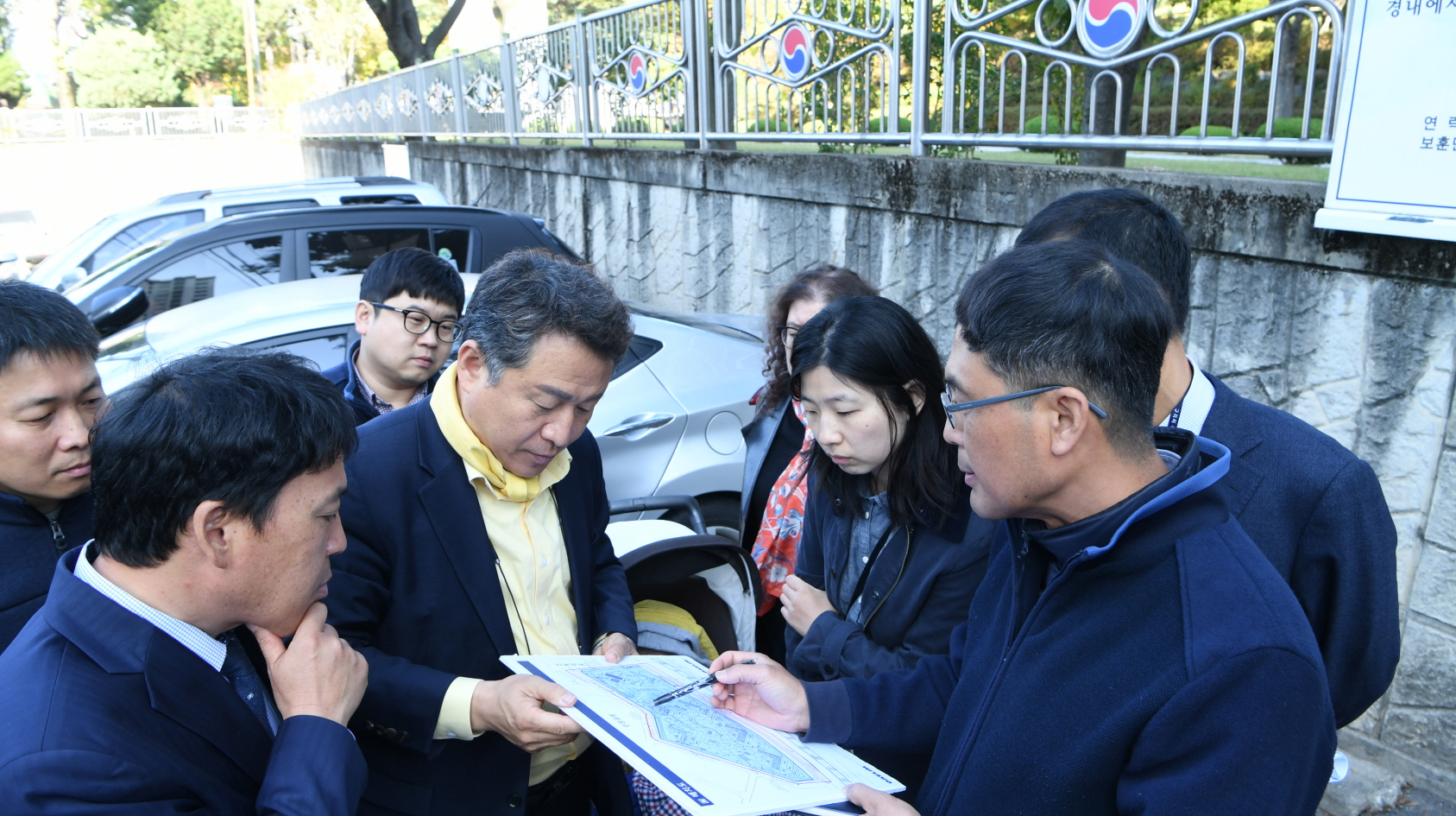 현충탑주변도로 주차관련 현장 확인 이미지 4 - 본문에 자세한설명을 제공합니다.