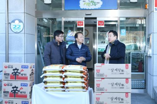 200122 설맞이 사회복지시설 시장님 방문 위문 - 구리시장애인근로복지센터 이미지