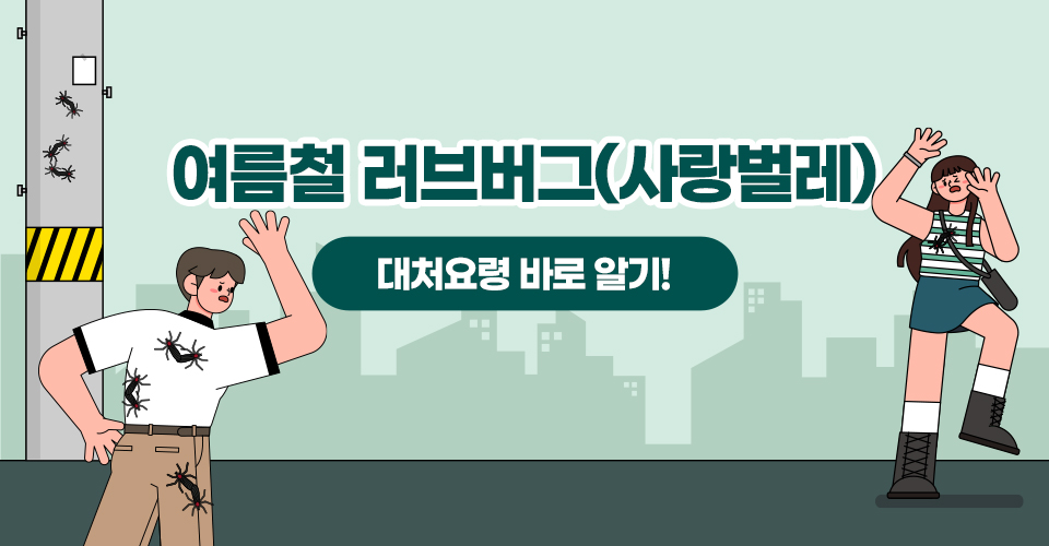 여름철 러브버그(사랑벌레)
대처요령 바로 알기!