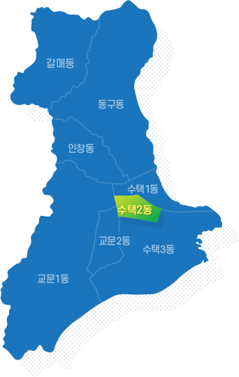 구리시 지도  선택됨